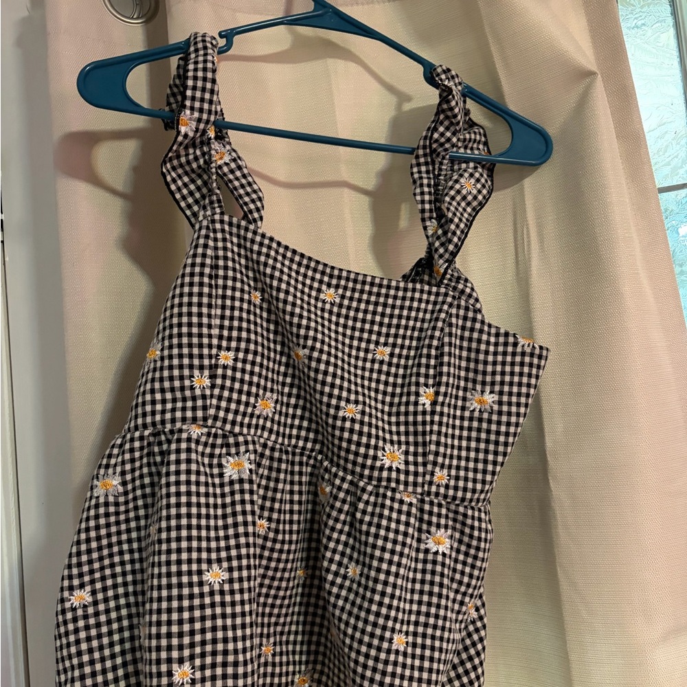 Gingham Floral Women's Top